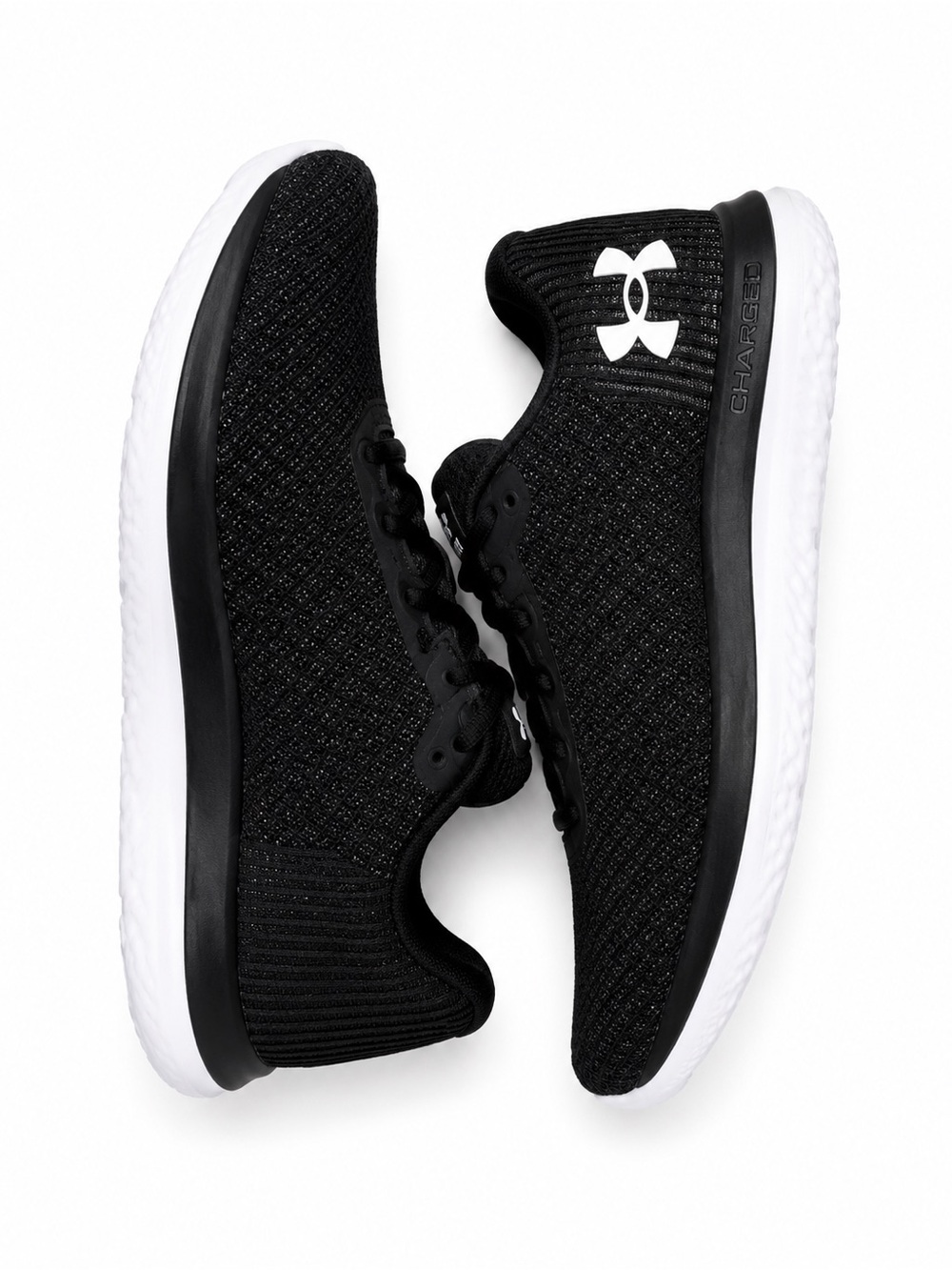 Under Armour Men's Black and White Athletic Shoes